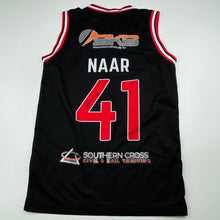 Load image into Gallery viewer, Boys NBL Official, Illawarra Hawks signed top, Emmett Naar, 41, FUC, size 8,  