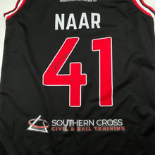 Load image into Gallery viewer, Boys NBL Official, Illawarra Hawks signed top, Emmett Naar, 41, FUC, size 8,  