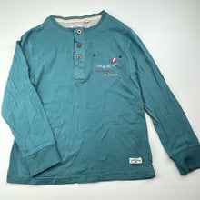 Load image into Gallery viewer, Boys Lee Cooper, cotton long sleeve henley top, FUC, size 8,  