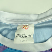 Load image into Gallery viewer, Girls Netball Australia, sports / activewear top, FUC, size 8,  