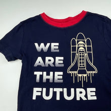 Load image into Gallery viewer, Boys GAP, navy cotton pyjama t-shirt / top, GUC, size 10,  
