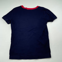 Load image into Gallery viewer, Boys GAP, navy cotton pyjama t-shirt / top, GUC, size 10,  