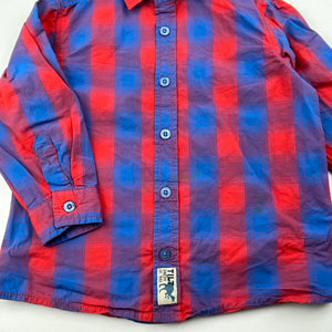 Boys Tilt, checked cotton long sleeve shirt, FUC, size 3,  