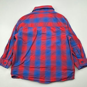 Boys Tilt, checked cotton long sleeve shirt, FUC, size 3,  