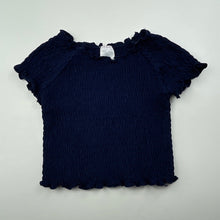 Load image into Gallery viewer, Girls Target, navy shirred top, EUC, size 2,  