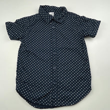 Load image into Gallery viewer, Boys Kids &amp; Co, navy cotton short sleeve shirt, EUC, size 4,  