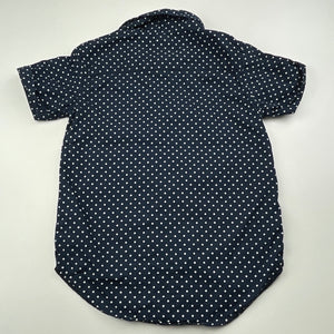 Boys Kids & Co, navy cotton short sleeve shirt, EUC, size 4,  