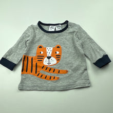 Load image into Gallery viewer, Boys Anko, grey long sleeve top, tiger, FUC, size 00,  