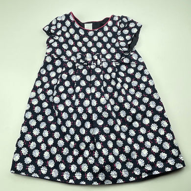 Girls Jasper Conran, lined floral party dress, FUC, size 1, L: 47cm