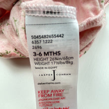 Load image into Gallery viewer, Girls Jasper Conran, pink floral overalls / shortalls, EUC, size 00,  