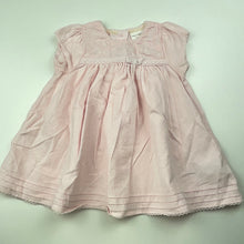 Load image into Gallery viewer, Girls Next, pink corduroy cotton dress, EUC, size 000, L: 34cm