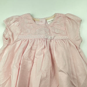 Girls Next, pink corduroy cotton dress, EUC, size 000, L: 34cm