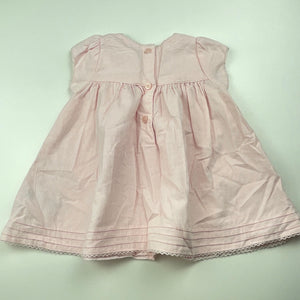 Girls Next, pink corduroy cotton dress, EUC, size 000, L: 34cm