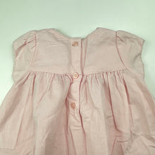 Load image into Gallery viewer, Girls Next, pink corduroy cotton dress, EUC, size 000, L: 34cm