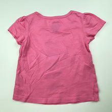 Load image into Gallery viewer, Girls H&amp;T, pink cotton t-shirt / top, EUC, size 1,  