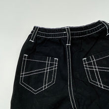 Load image into Gallery viewer, Boys Baby Biz, black cotton shorts, elasticated, GUC, size 00,  