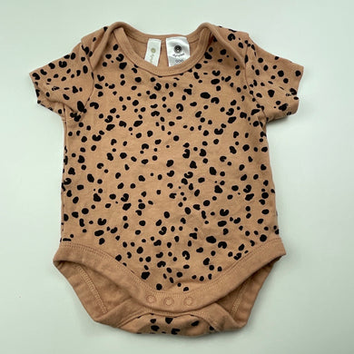 Girls Dymples, cotton animal print bodysuit / romper, EUC, size 000,  