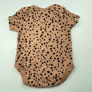 Girls Dymples, cotton animal print bodysuit / romper, EUC, size 000,  