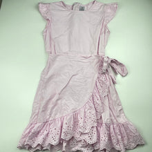 Load image into Gallery viewer, Girls Target, pink viscose / linen dress, FUC, size 9, L: 66cm