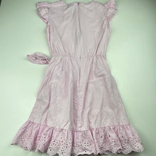 Load image into Gallery viewer, Girls Target, pink viscose / linen dress, FUC, size 9, L: 66cm