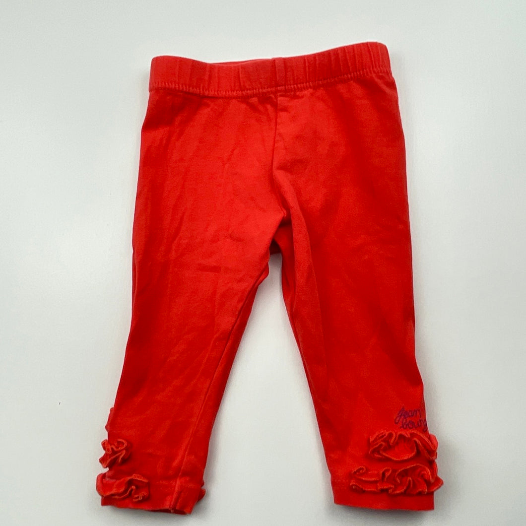 Girls Jean Bourget, stretchy leggings / bottoms, FUC, size 6 months,  