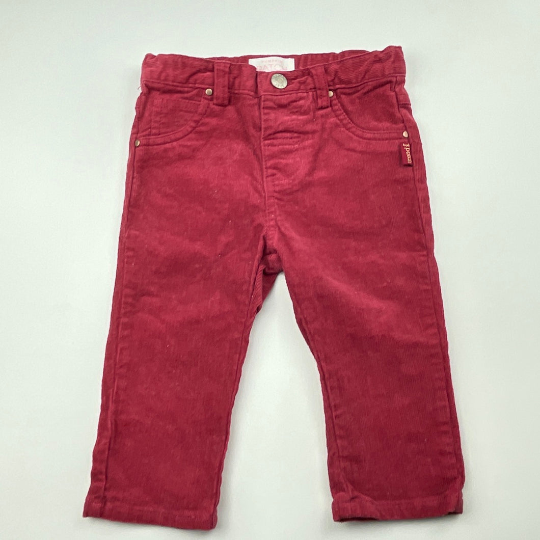 Girls Pumpkin Patch, stretch corduroy pants, adjustable, EUC, size 00,  