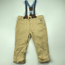 Load image into Gallery viewer, Boys Beatrix Potter, Peter Rabbit cotton pants, adjustable, braces, EUC, size 1,  