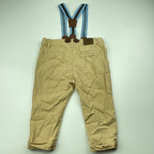 Load image into Gallery viewer, Boys Beatrix Potter, Peter Rabbit cotton pants, adjustable, braces, EUC, size 1,  