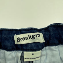 Load image into Gallery viewer, Boys Breakers, blue stretch denim shorts, adjustable, GUC, size 8,  