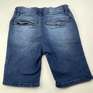 Boys Breakers, blue stretch denim shorts, adjustable, GUC, size 8,  