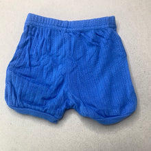 Load image into Gallery viewer, unisex Baby Baby, blue cotton shorts, elasticated, EUC, size 0000,  