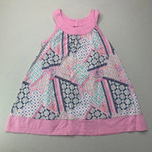 Load image into Gallery viewer, Girls Target, cotton casual summer dress, FUC, size 2, L: 42cm