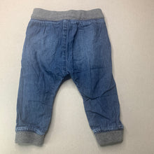 Load image into Gallery viewer, Boys H&amp;M, lightweight denim pants, elasticated, FUC, size 1,  