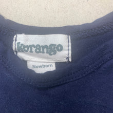 Load image into Gallery viewer, unisex Korango, navy t-shirt / top, GUC, size 0000,  