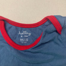 Load image into Gallery viewer, Boys Hatley, blue cotton bodysuit / romper, GUC, size 0,  