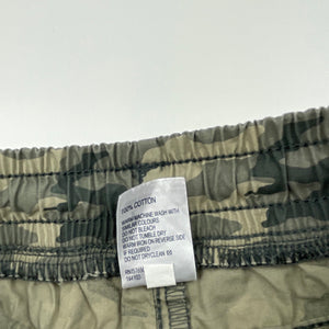 Boys Anko, lightweight cotton camo print cotton shorts, elasticated, EUC, size 7,  