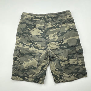 Boys Anko, lightweight cotton camo print cotton shorts, elasticated, EUC, size 7,  