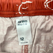 Load image into Gallery viewer, Boys Anko, lightweight stretch board shorts, elasticated, GUC, size 12,  