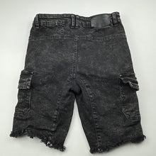 Load image into Gallery viewer, Boys Bad Boy, stretchy denim cargo shorts, adjustable, GUC, size 12,  