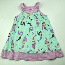 Load image into Gallery viewer, Girls Target, cotton summer dress, mermaids, FUC, size 2, L: 43cm