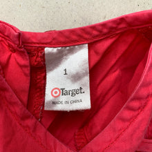 Load image into Gallery viewer, Girls Target, embroidered lightweight cotton casual dress, FUC, size 1, L: 40cm