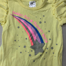 Load image into Gallery viewer, Girls Baby Berry, soft cotton romper, shooting star, EUC, size 00,  