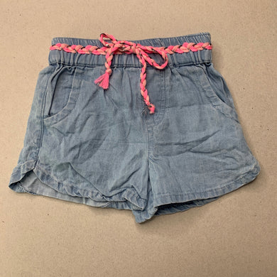 Girls Baby Berry, chambray cotton shorts, elasticated, EUC, size 0000,  