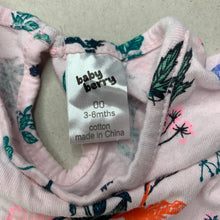 Load image into Gallery viewer, Girls Baby Berry, pink floral cotton t-shirt / top, EUC, size 00,  