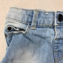 Load image into Gallery viewer, Girls Target, blue stretch denim shorts, adjustable, GUC, size 000,  