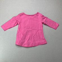 Load image into Gallery viewer, Girls Kids &amp; Co, pink cotton long sleeve t-shirt / top, GUC, size 000,  