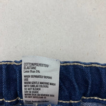 Load image into Gallery viewer, Girls H&amp;T, dark stretch denim shorts, adjustable, GUC, size 3,  