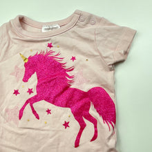 Load image into Gallery viewer, Girls Dymples, pink bodysuit / romper, unicorn, EUC, size 0000,  