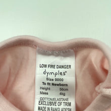 Load image into Gallery viewer, Girls Dymples, pink bodysuit / romper, unicorn, EUC, size 0000,  