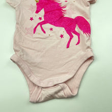 Load image into Gallery viewer, Girls Dymples, pink bodysuit / romper, unicorn, EUC, size 0000,  